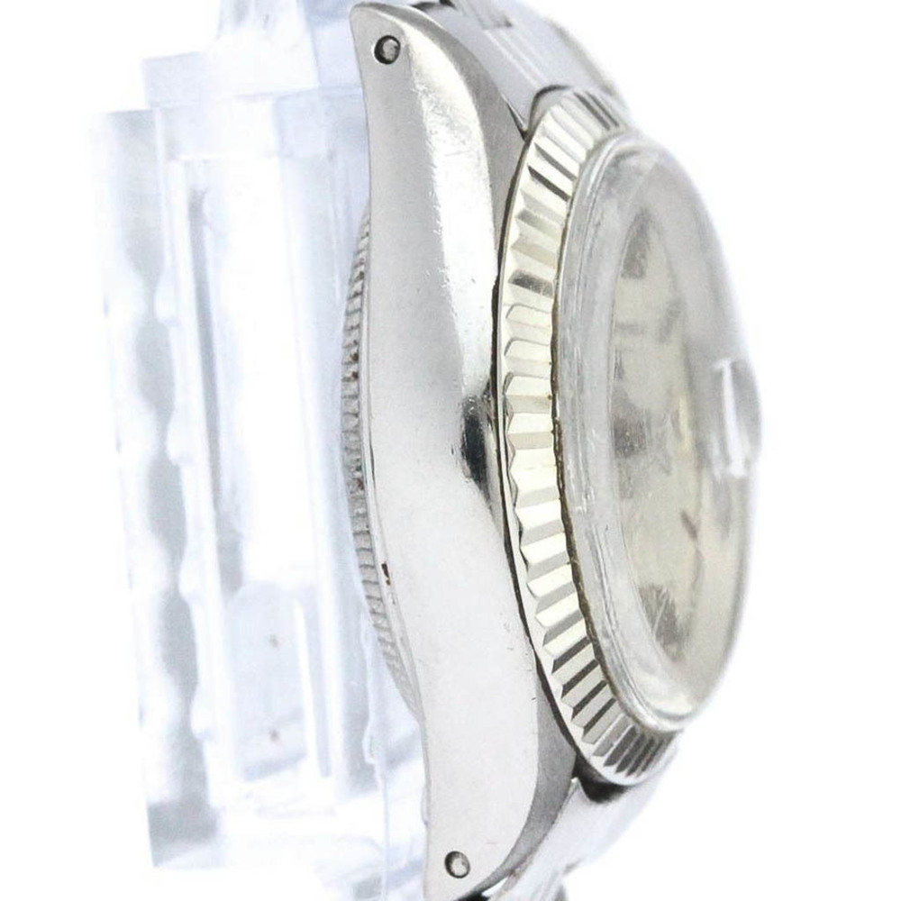 Vintage ROLEX Oyster Perpetual Date 6917 White Gold Steel Ladies Watch BF561695 - Picture 9 of 10